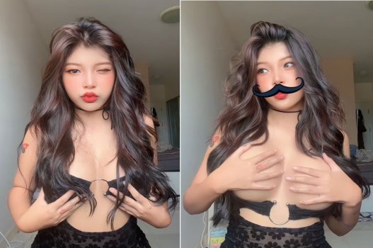 Cô gái xinh đẹp vòng một căng tròn bị lộ video 18+ lần đầu